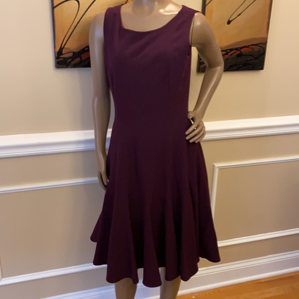 Maroon size 8 dress. Dana Buchman. Freshly dry cleaned